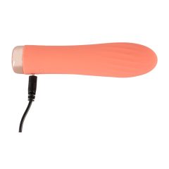   You2Toys - peachy! mini ribbed - cordless stick vibrator (peach)