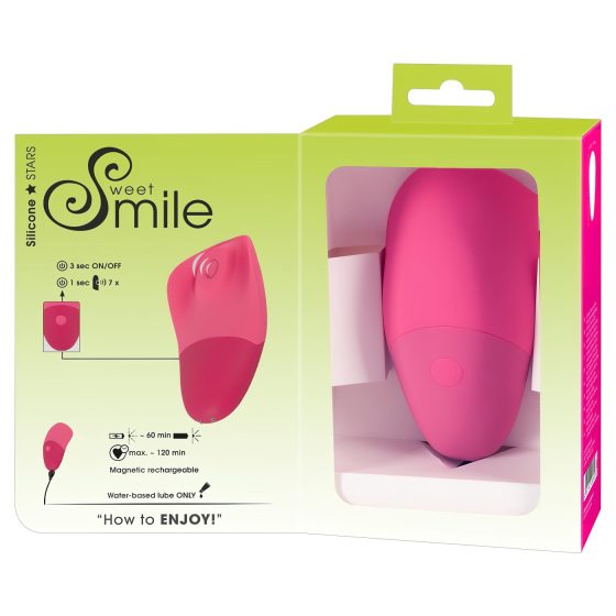SMILE Thumping Touch - Rechargeable Pulsating Clitoral Vibrator (Pink)