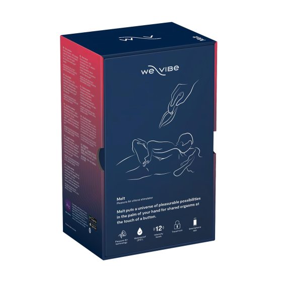 We-Vibe Melt - Rechargeable Smart Air Pulse Clitoral Stimulator (Blue)