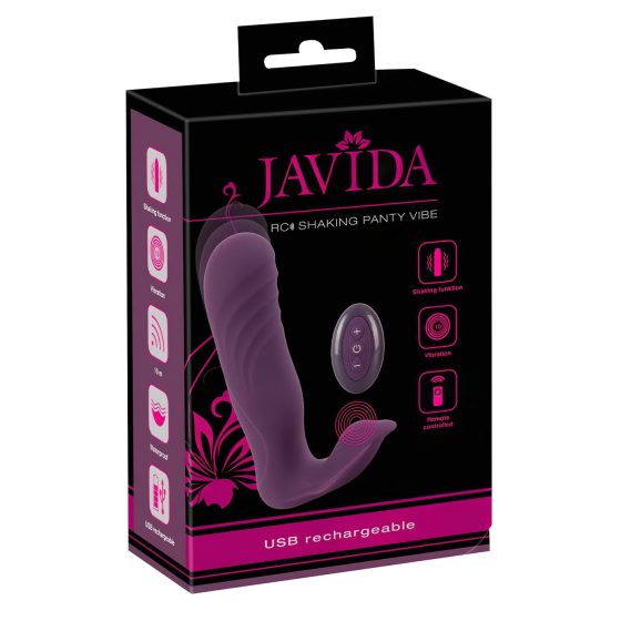 Javida RC - Dual-Function Remote Control Clitoral Vibrator (Purple)