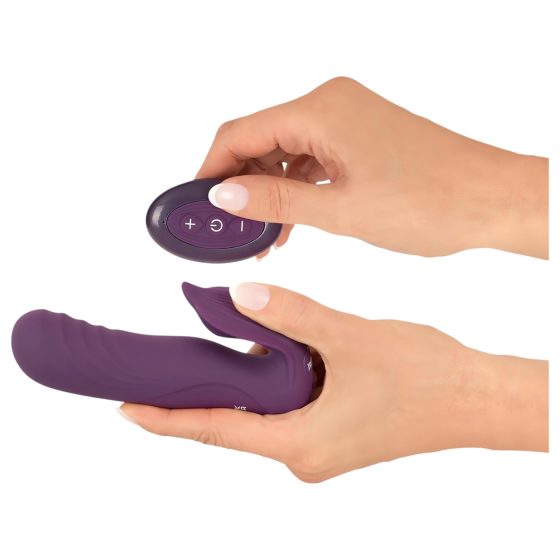 Javida RC - Dual-Function Remote Control Clitoral Vibrator (Purple)