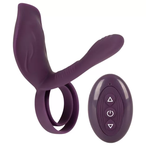Couples Choice - Rechargeable Radio-Controlled Penis Ring (Purple)