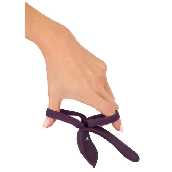 Couples Choice - Rechargeable Radio-Controlled Penis Ring (Purple)
