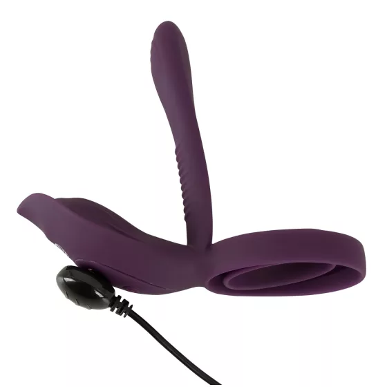 Couples Choice - Rechargeable Radio-Controlled Penis Ring (Purple)