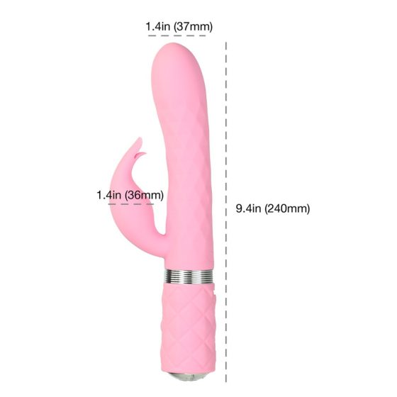 Pillow Talk Lively - rechargeable vibrator with wand (pink)