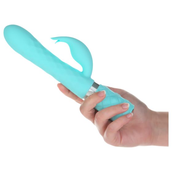 Pillow Talk Lively - Rechargeable Vibrator with Clitoral Arm (Turquoise)