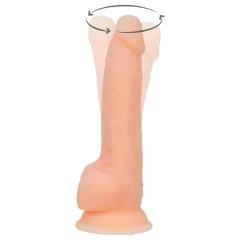   Naked Addiction Rotating 8 - Rotating Vibrator (20 cm) - Natural