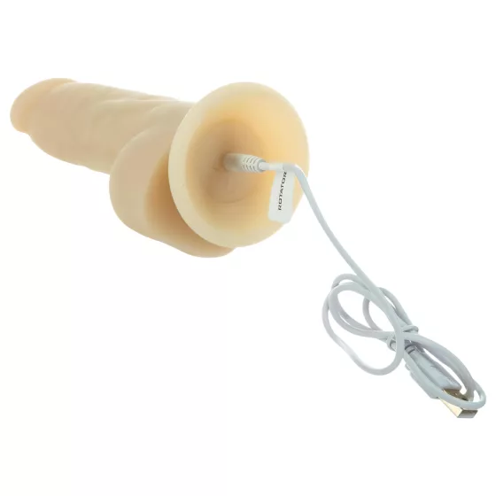 Naked Addiction Rotating Vibrator (18cm) - Natural Finish
