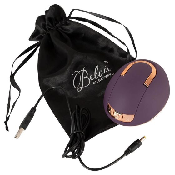 Belou - Rechargeable Rotating Vulva Massager (Purple)