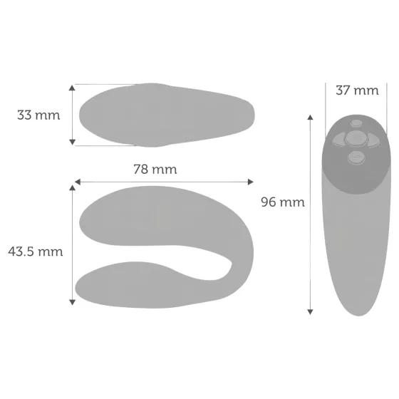 We-Vibe Chorus - App-controlled couple’s vibrator (orange)