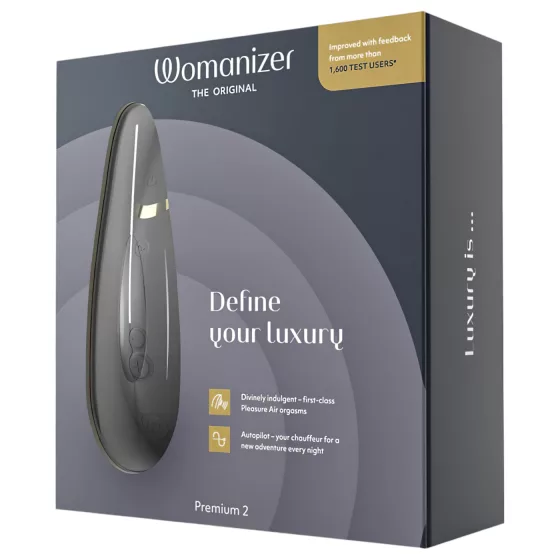 Womanizer Premium 2 - Air Pleasure Black Clitoral Stimulator