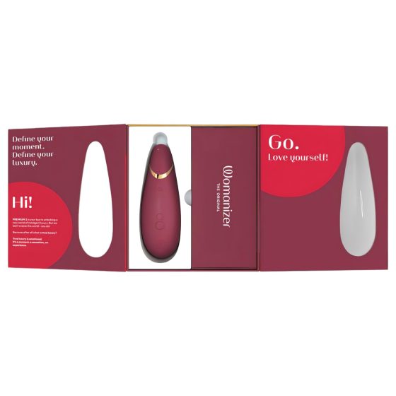 Womanizer Premium 2 - Air Pulse Clitoral Stimulator (Red)