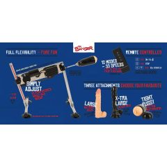   The Ultimate Pleasure Machine - Dual System with Two Dildos & One Sleeve