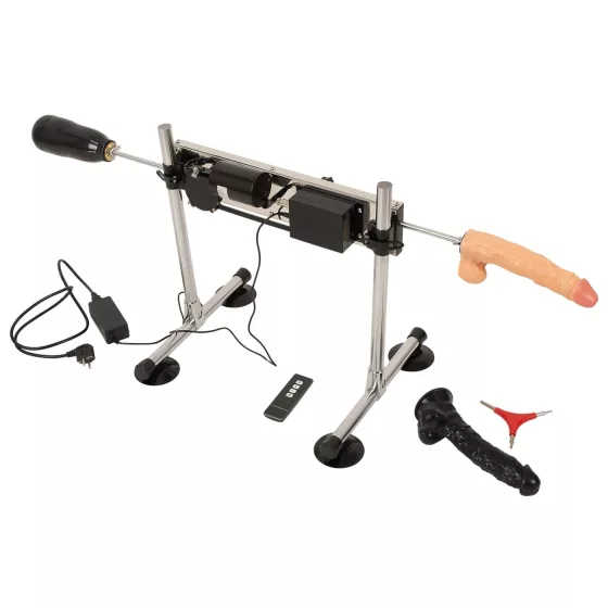 The Ultimate Pleasure Machine - Dual System with Two Dildos & One Sleeve