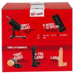   The Banger Intimate Pleasure Machine - Love Device with 2 Attachments