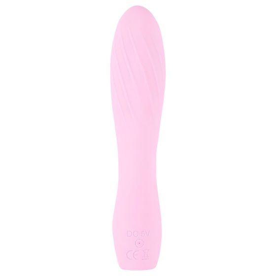 Cuties Mini 3 - Rechargeable, Waterproof, Ribbed Vibrator (Pink)