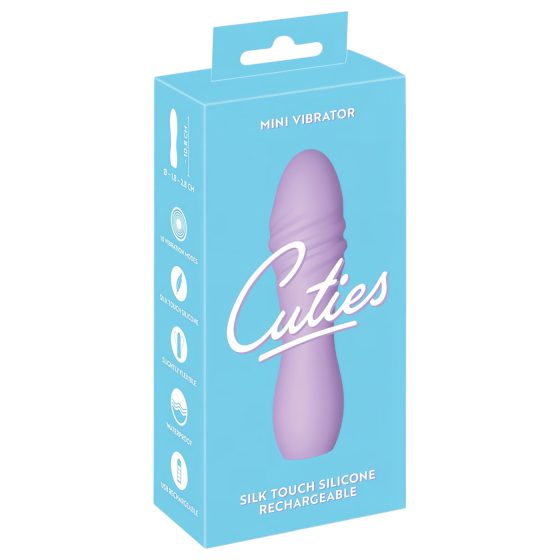 Cuties Mini 3 - Rechargeable, Waterproof Spiral Vibrator (Purple)