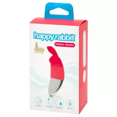  Happyrabbit Red Rechargeable Clitoral Vibrator - Battery Powered