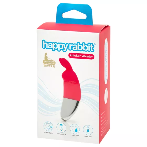 Happyrabbit Red Rechargeable Clitoral Vibrator - Battery Powered