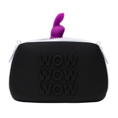   Happyrabbit Cock Kit - vibrating cock ring with storage bag (purple)