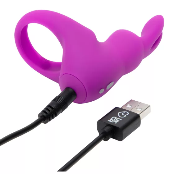 Happyrabbit Pleasure Pack - Vibrating Ring with Storage (Purple)