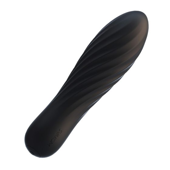 Svakom Tulip - Rechargeable Mini Stick Vibrator (Black) 