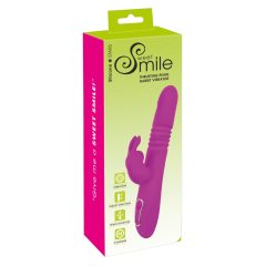   SMILE Rabbit - rechargeable vibrator with spinning handle (pink)