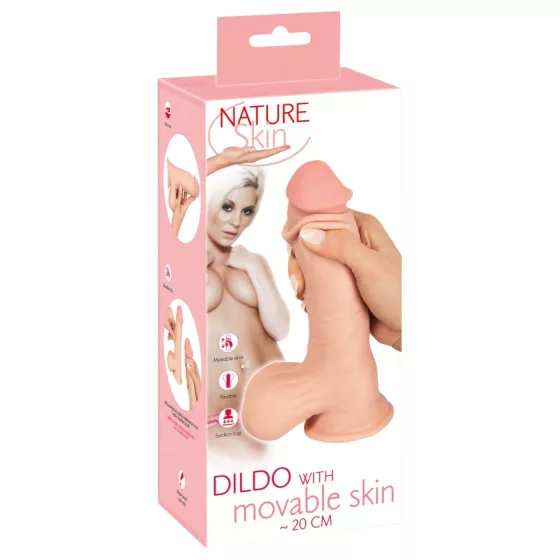 Nature Skin - Realistic Feel Dildo - 20cm (Natural)