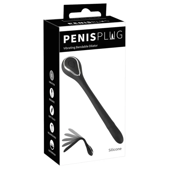 Rechargeable Vibrating Dilator (1cm) - Black