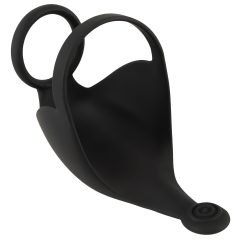   Rebel - Rechargeable Vibrating Ring & Stimulation Toy (Black)