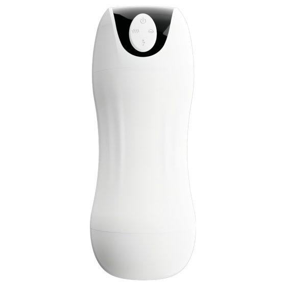 STROKER - Rechargeable, Suction-Vibrating Masturbator (White)