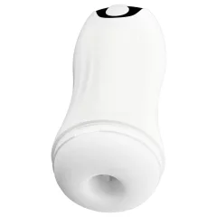   STROKER - Rechargeable, Suction-Vibrating Masturbator (White)