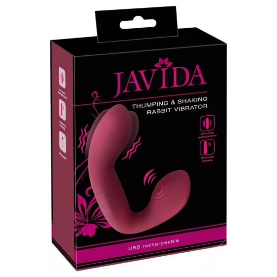 Javida Thumping - Pulsating G-Spot & Clitoral Vibrator (Red)