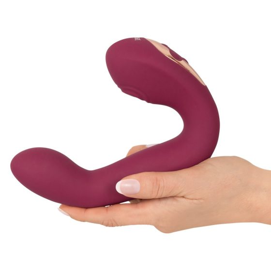 Javida Thumping - Rechargeable, pulsating G-spot and clitoral vibrator (red)