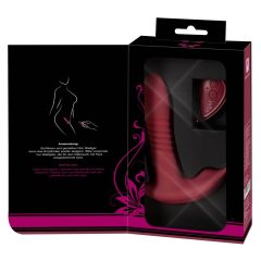   Javida RC - Rechargeable, radio controlled, 3 function clitoral vibrator (red)
