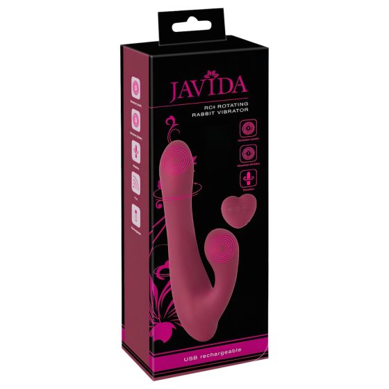 / Javida - Rotating Radio-Controlled Clitoral Vibrator (Red)
