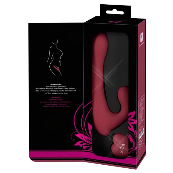 / Javida - Rotating Radio-Controlled Clitoral Vibrator (Red)