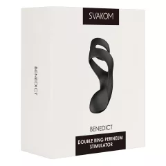   Svakom Benedict - Black Vibrating Penis Ring & Perineum Stimulator