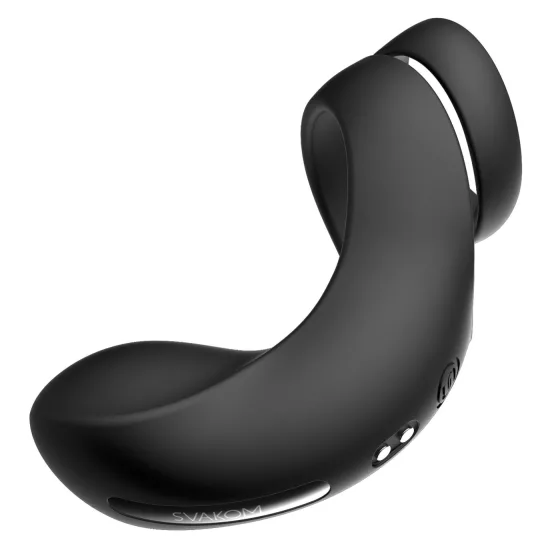 Svakom Benedict - Black Vibrating Penis Ring & Perineum Stimulator
