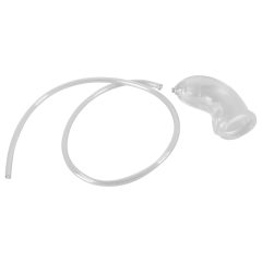   You2Toys Piss Play Sleeve - Transparent Penis Sleeve with Outlet Tube