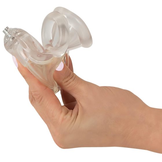 You2Toys Piss Play Sleeve - Transparent Penis Sleeve with Outlet Tube
