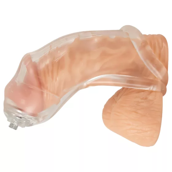 You2Toys Piss Play Sleeve - Transparent Penis Sleeve with Outlet Tube