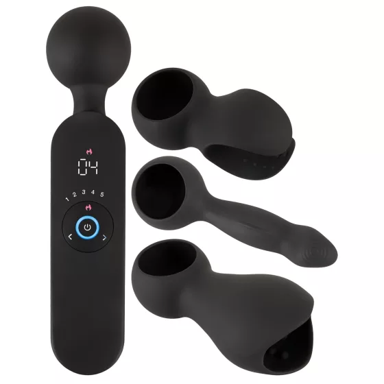 Couples Choice - Rechargeable Warming Massage Vibrator (Black)