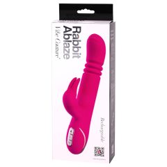   Vibe Couture Rabbit Ablaze - Thrusting Clitoral Vibrator (Pink)