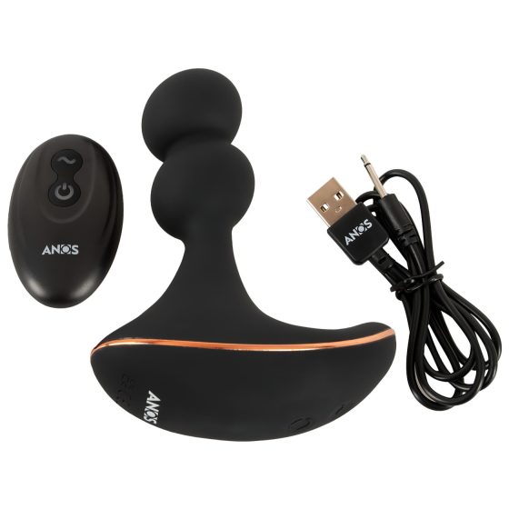 ANOS - Dual Motor Rotating Black Anal Vibrator