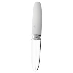 Liaison Straight - Rechargeable LED Vibrator (Clear White)
