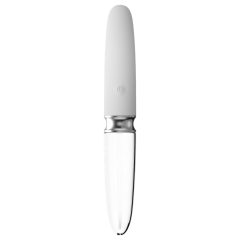 Liaison Straight - Rechargeable LED Vibrator (Clear White)