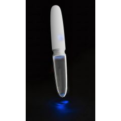 Liaison Straight - Rechargeable LED Vibrator (Clear White)