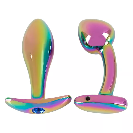 ANOS Metal Rainbow - metal anal plug set (2-piece)
