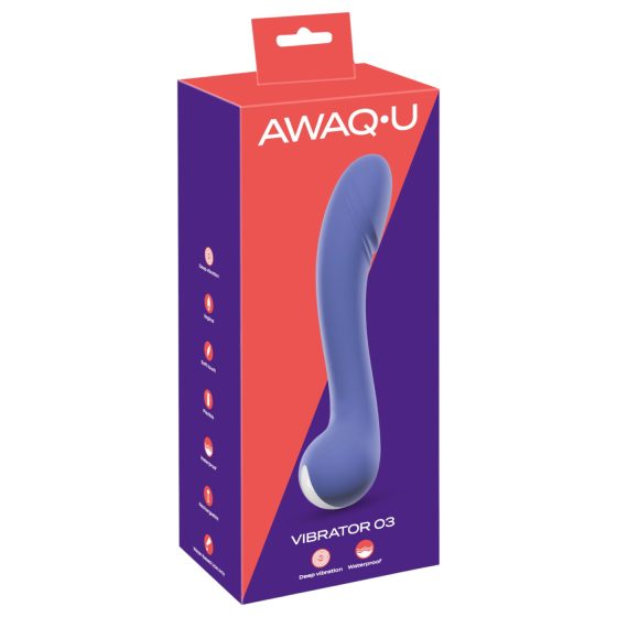 AWAQ.U 3 - Rechargeable G-Spot Vibrator (Purple)